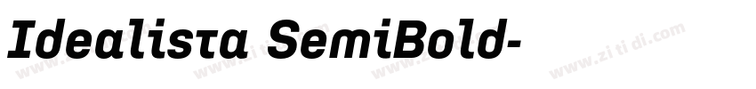 Idealista SemiBold字体转换